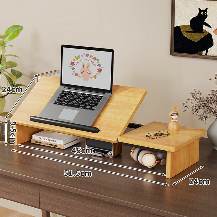 Ergonomic Adjustable Tilting Laptop Stand with Anti-Slip Stop