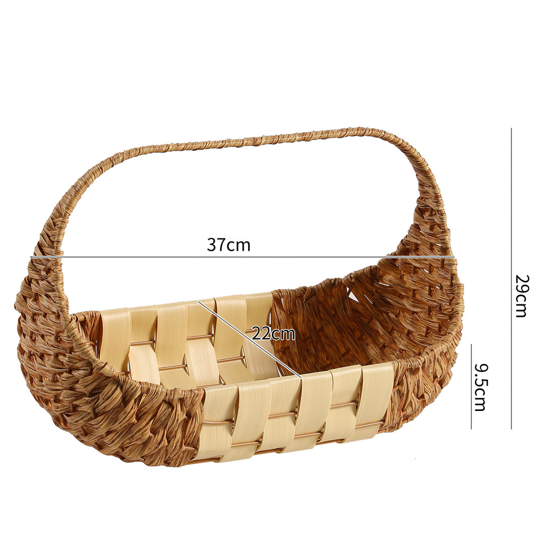 Handcrafted Rattan Storage Basket