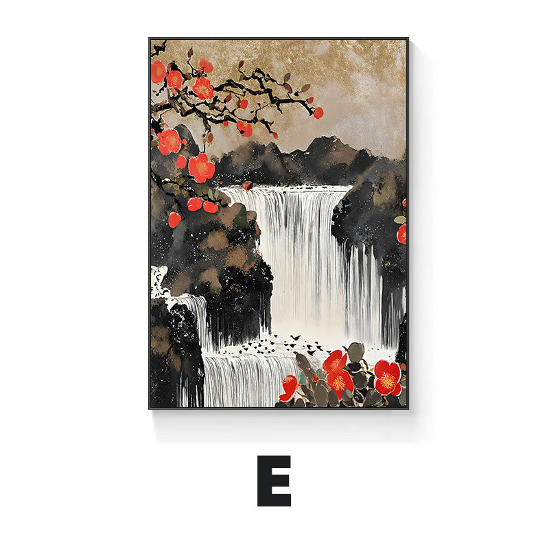 Asian-Inspired Decorative Framed Wall Art