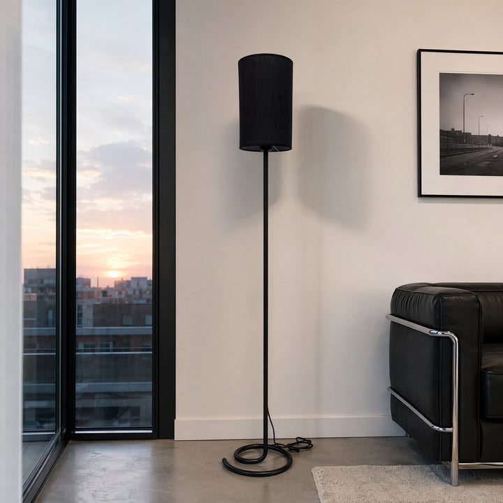 Elegant Linen Floor Lamp