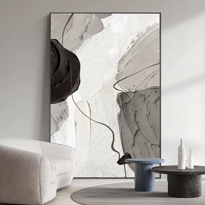 Abstract Minimalist Framed Canvas Art