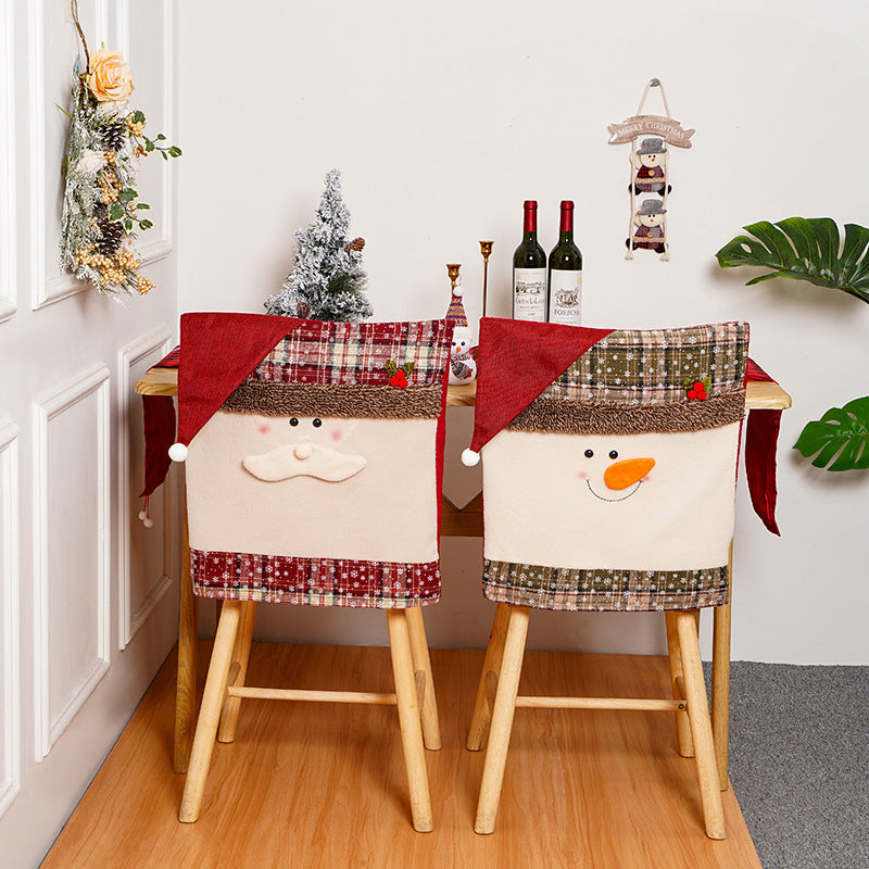 Festive snowman chair cover