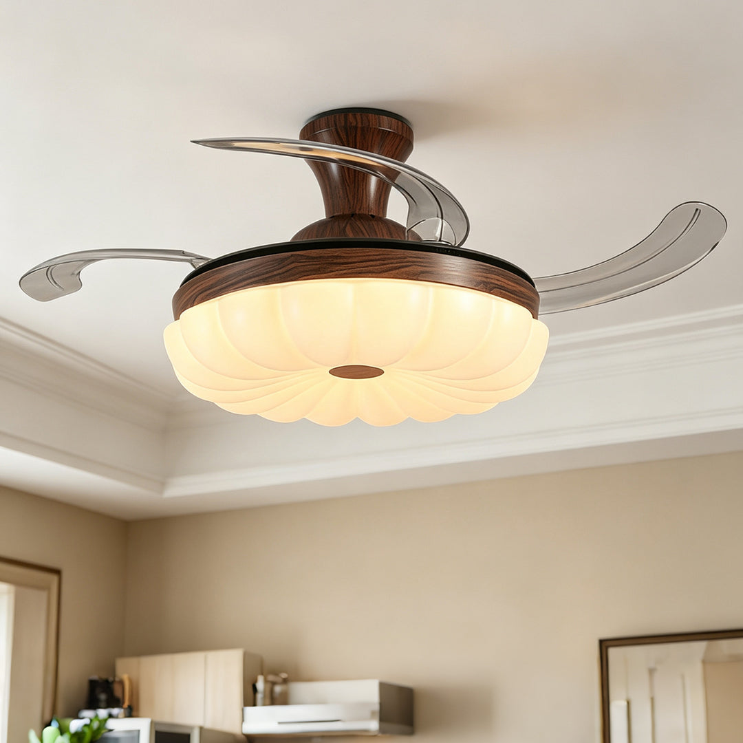 Modern decorative ceiling fan light fixture