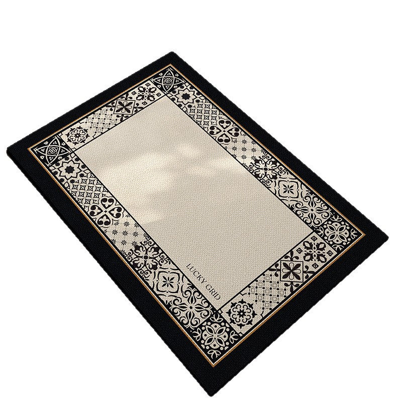 Checkerboard Patterned Entryway Mat Avarnia