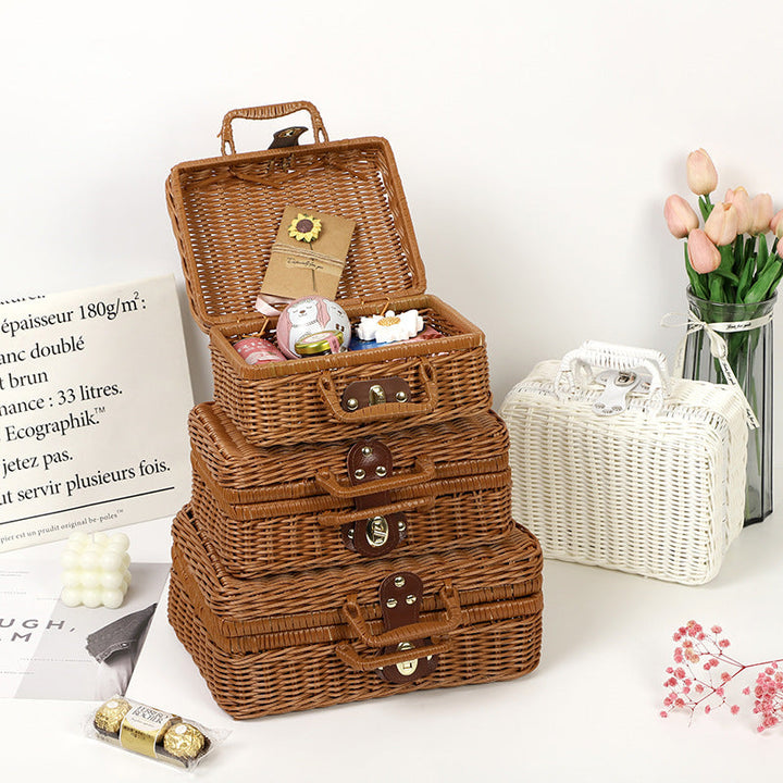 Rustic Woven Storage Basket