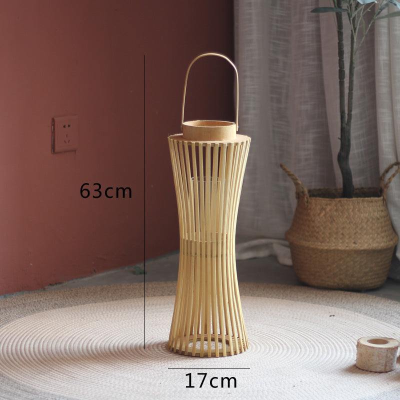 Modern lantern with braided design