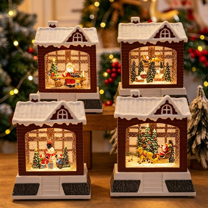 Decorative Christmas lantern with lights