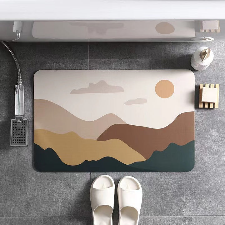 Abstract Landscape Bath Mat