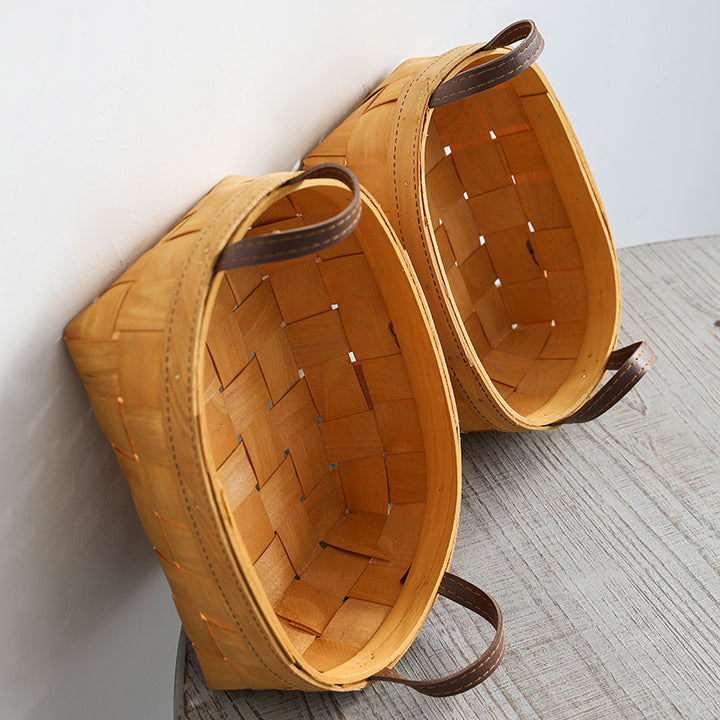 Handcrafted Natural Woven Storage Basket