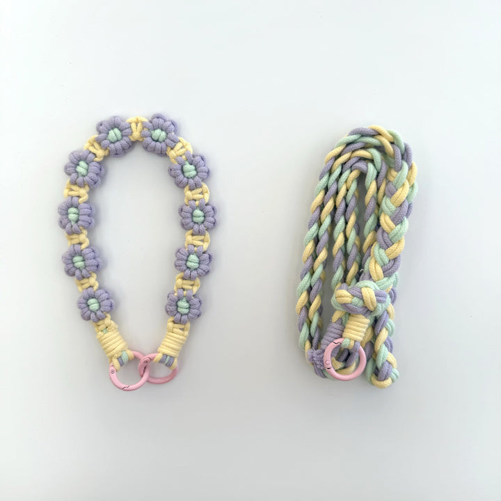 Macrame Dog Leash Holder