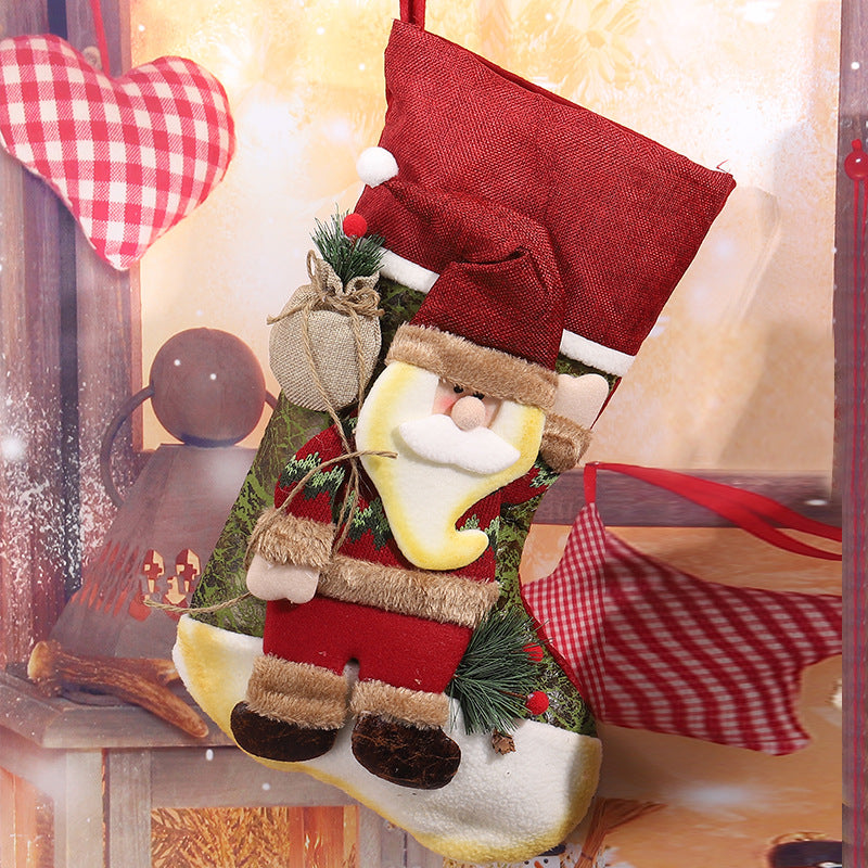 Cute Christmas stocking with reindeer design