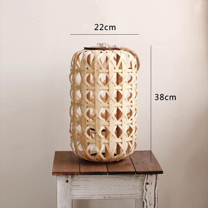 Handcrafted lantern in natural design