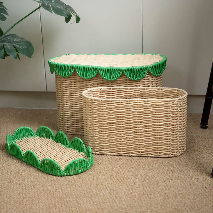Decorative Handcrafted Woven Storage Baskets