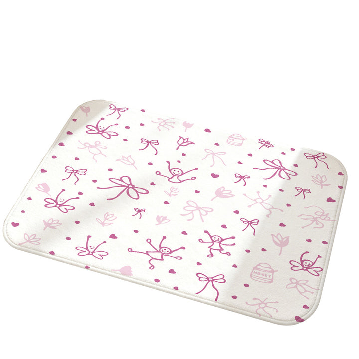 Soft Floral Decorative Area Rug