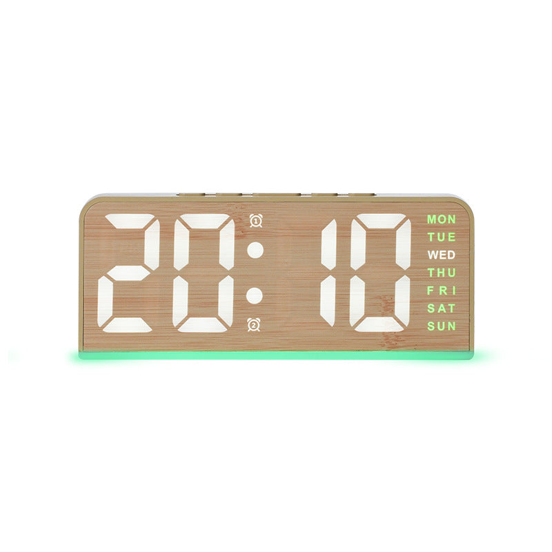 Digital Light Alarm Clock with Temperature Display