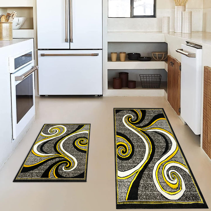 Vintage-Inspired Kitchen Mat Set
