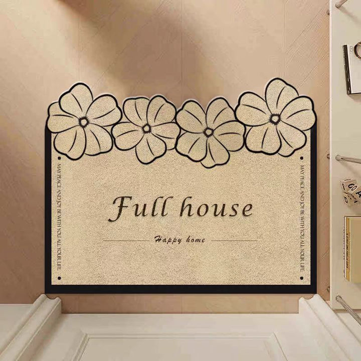 Floral Welcome Mat