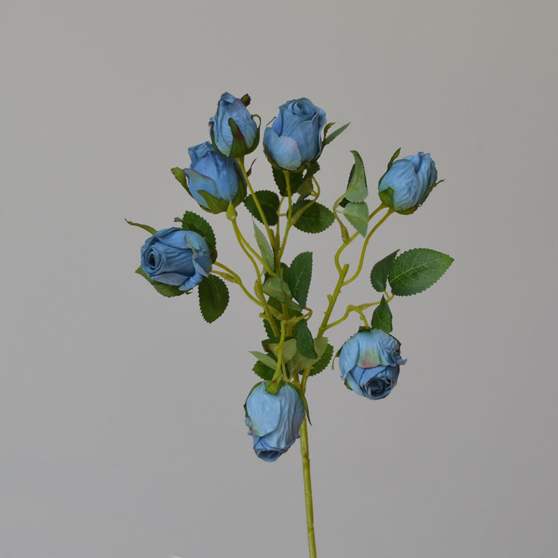 Realistic Velvet Rose Stem for Floral Decor
