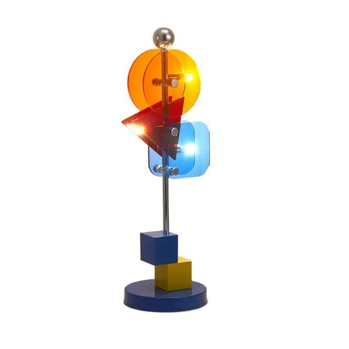 Artistic geometric table lamp