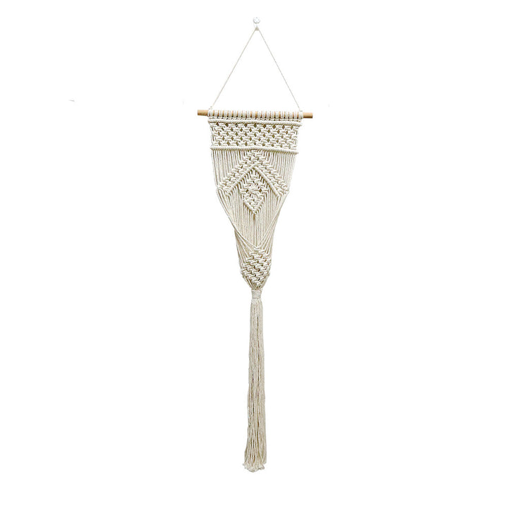 Decorative macrame wall hanging with artistic design