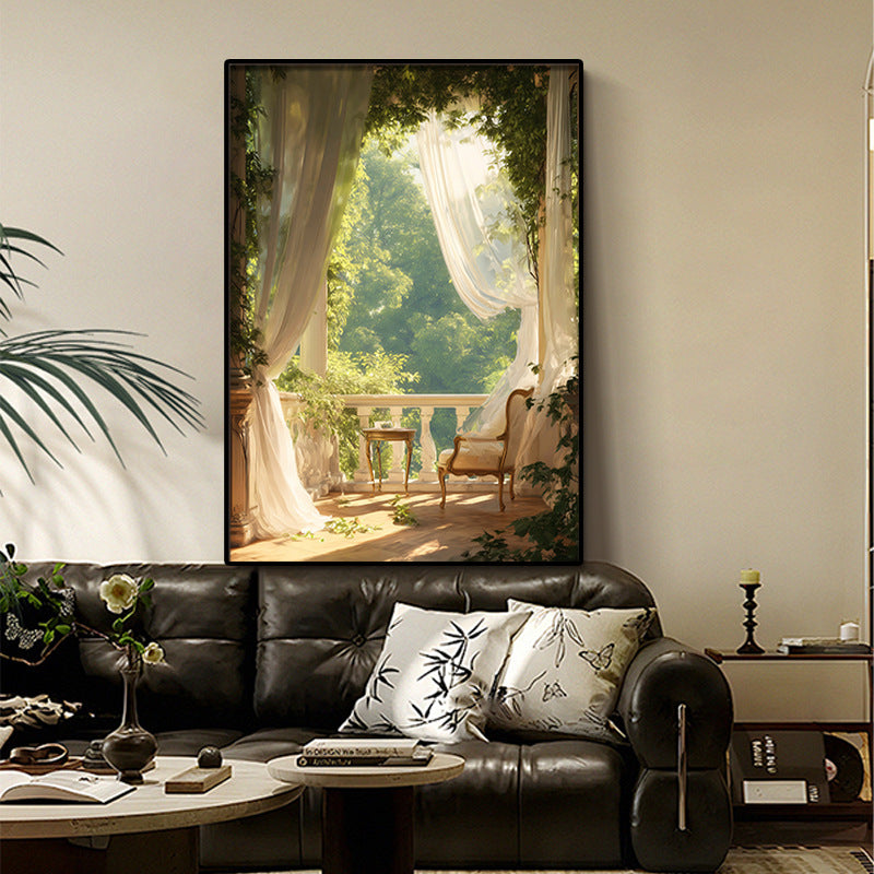 Art Print featuring Serene Garden View