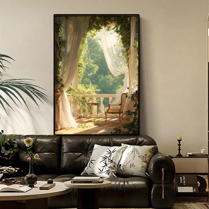 Art Print featuring Serene Garden View