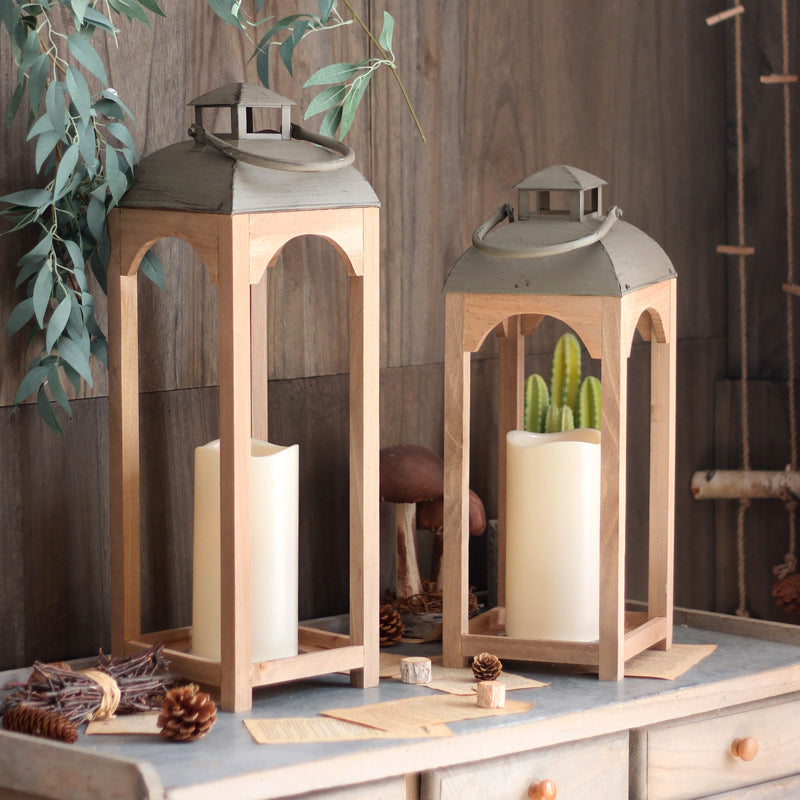 Decorative wooden lantern