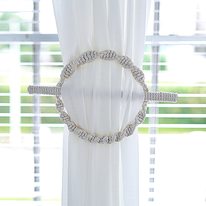 Macramé Curtain Tieback Holder