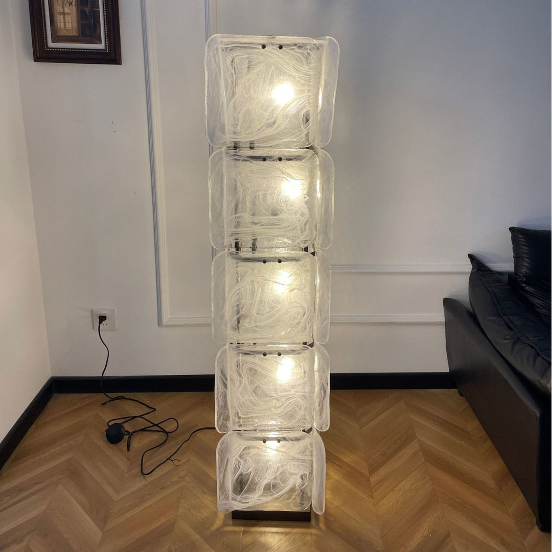 Artistic multi-layer floor lamp