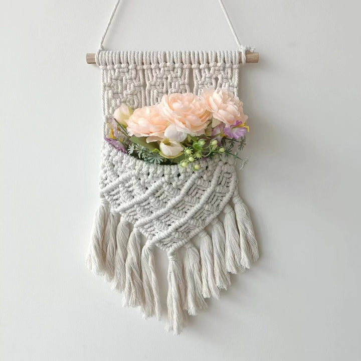 Wall-Mounted Macramé Planter