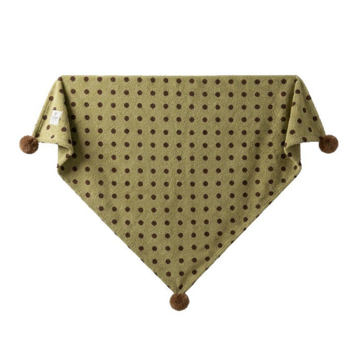Plush Polka Dot Throw Blanket