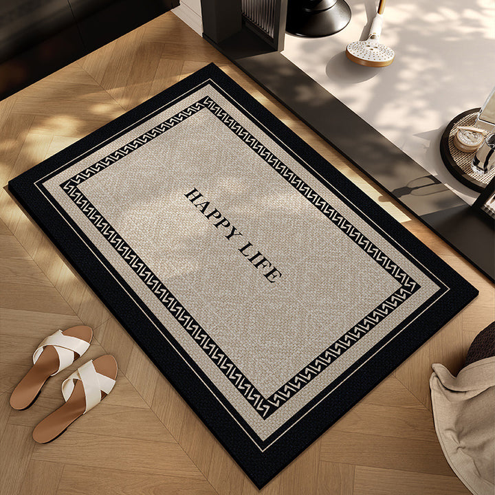 Checkerboard Patterned Entryway Mat Avarnia