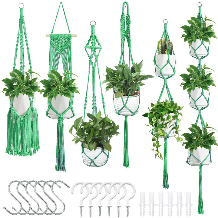Macrame Plant Hanger Set
