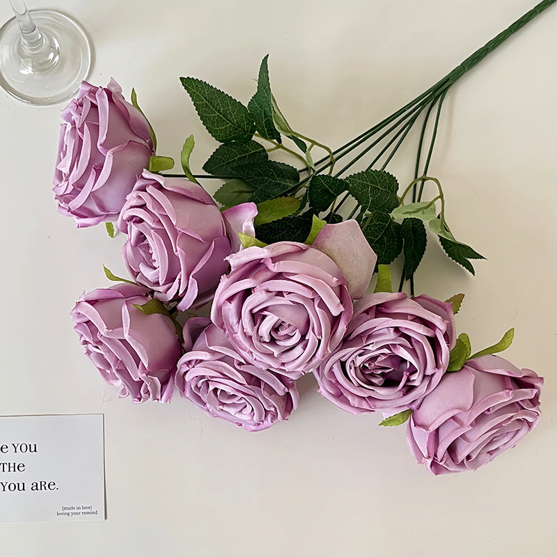 Realistic Artificial Rose Petals with Leaves