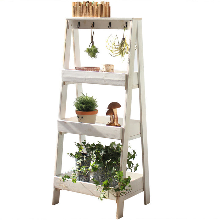 Multifunctional Wooden Step Ladder