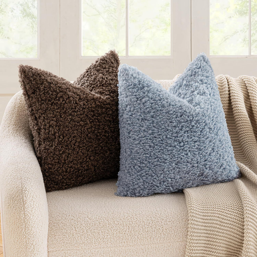 Textured Plush Decorative Pillow