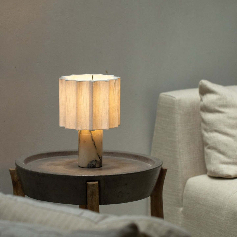 Decorative marble table lamp