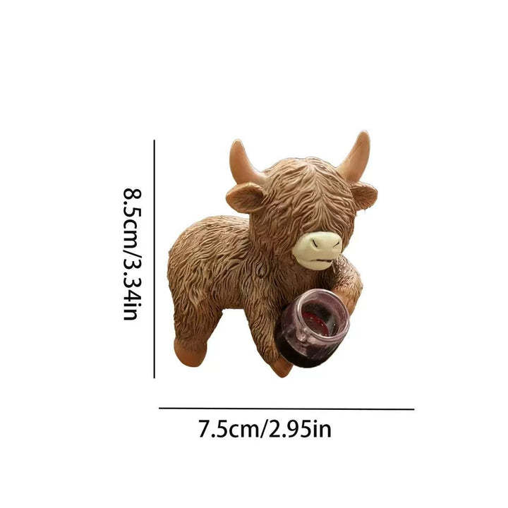 Decorative Highland Cattle Figure