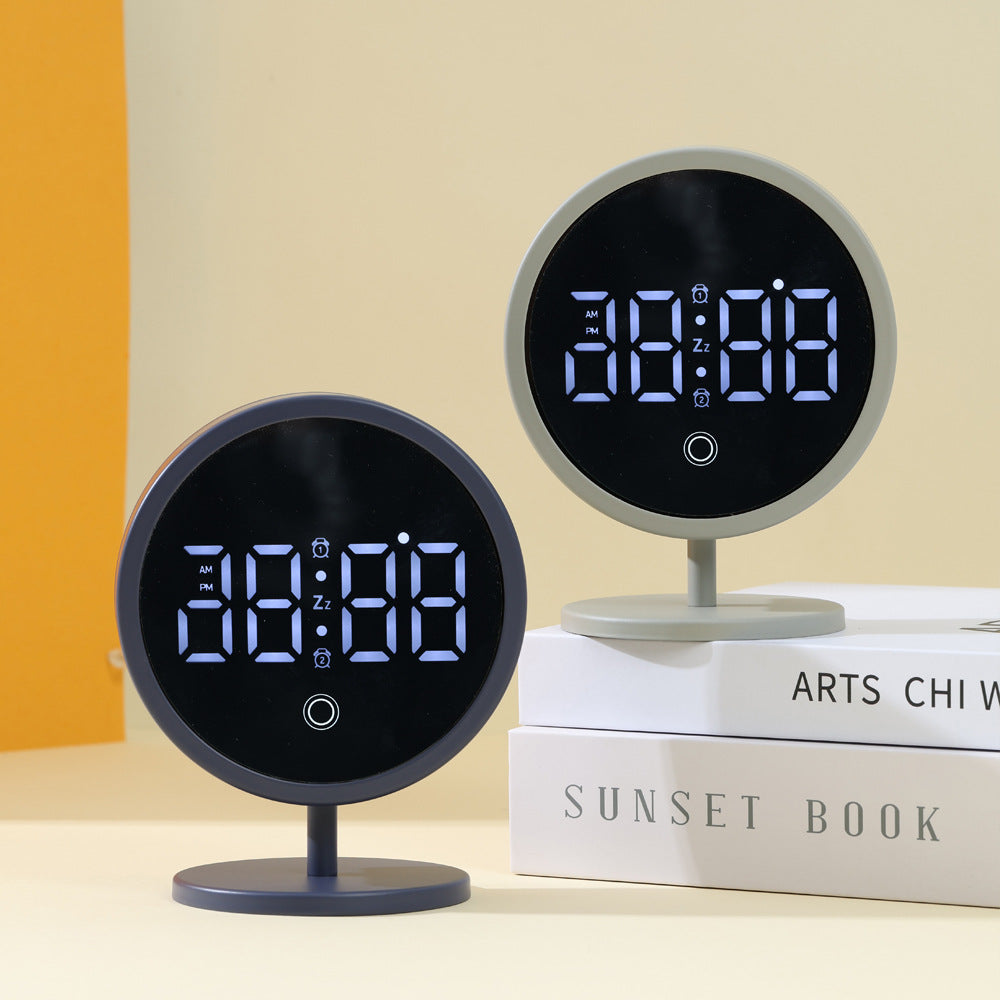 Digital bedside alarm clock with touch function