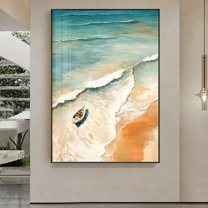 Coastal Ocean View Framed Artwork