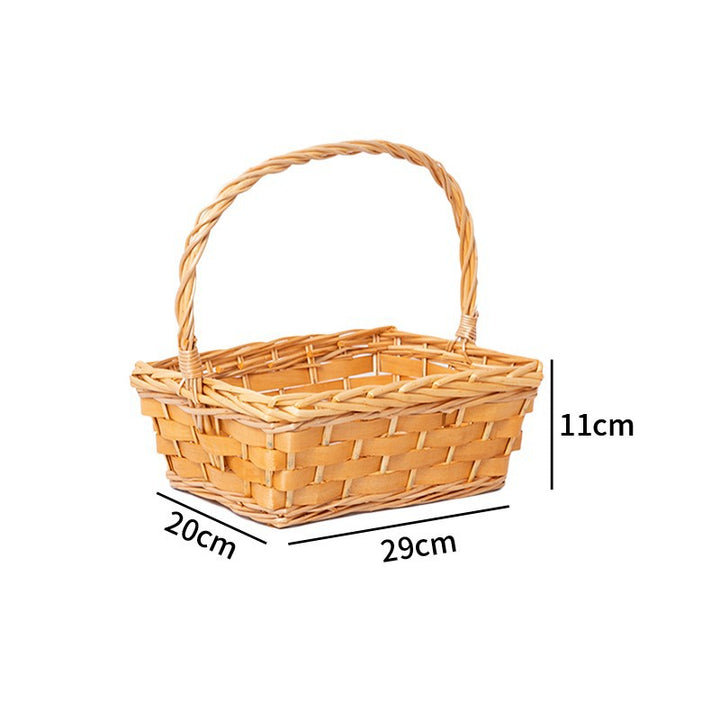 Handcrafted basket made of natural rattan