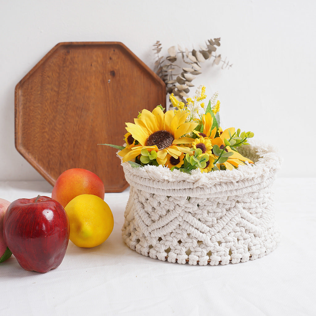 Decorative Macrame Storage Basket