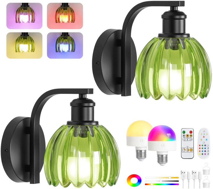 Color-changing LED wall lamp