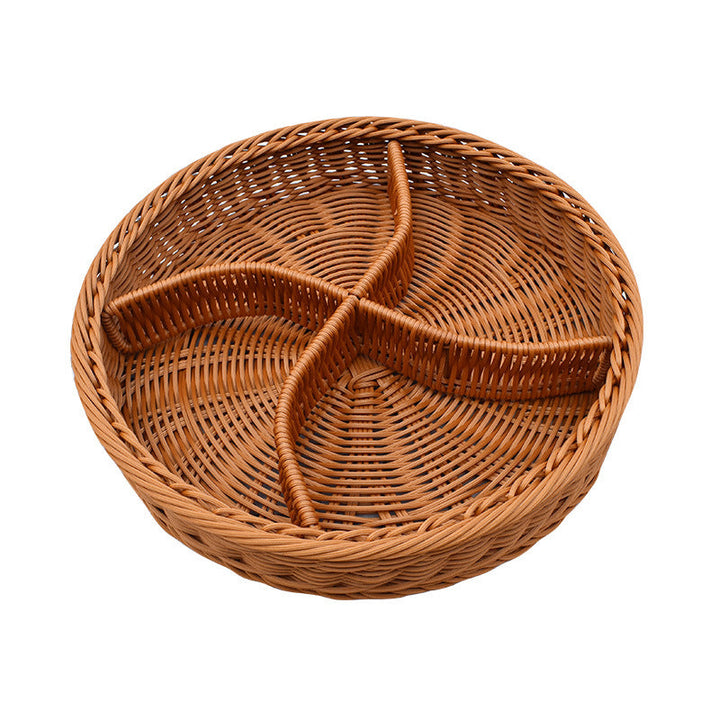 Multi-Compartment Woven Organizer Tray