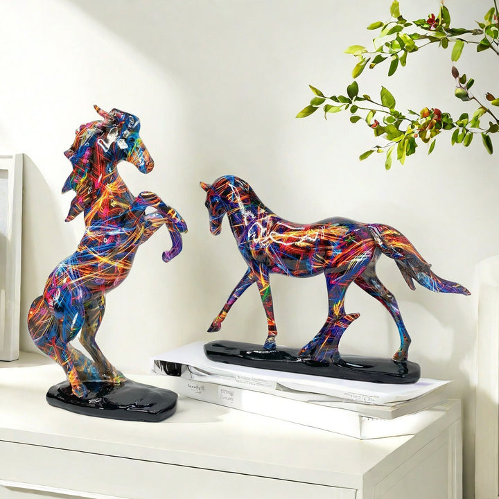 Artistic Running Horse Sculpture