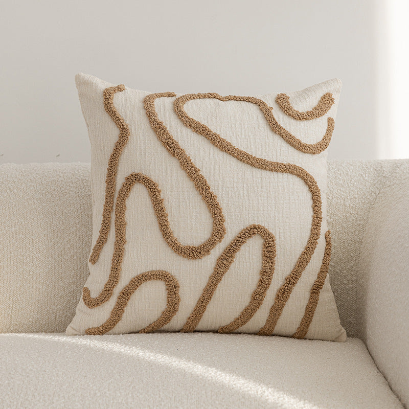 Geometric Patterned Throw Cushion