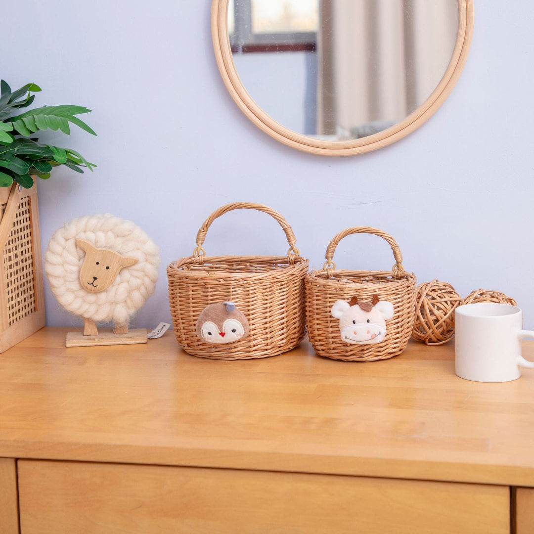 Handwoven Decorative Wall Basket