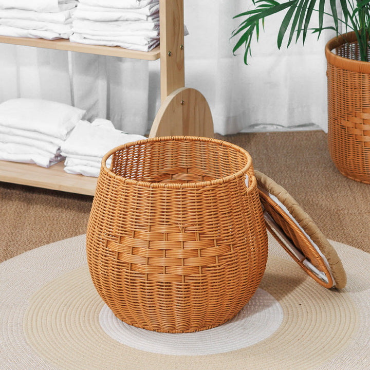 Woven Storage Ottoman
