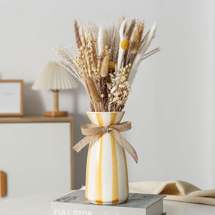 Elegant ceramic vase in vintage style