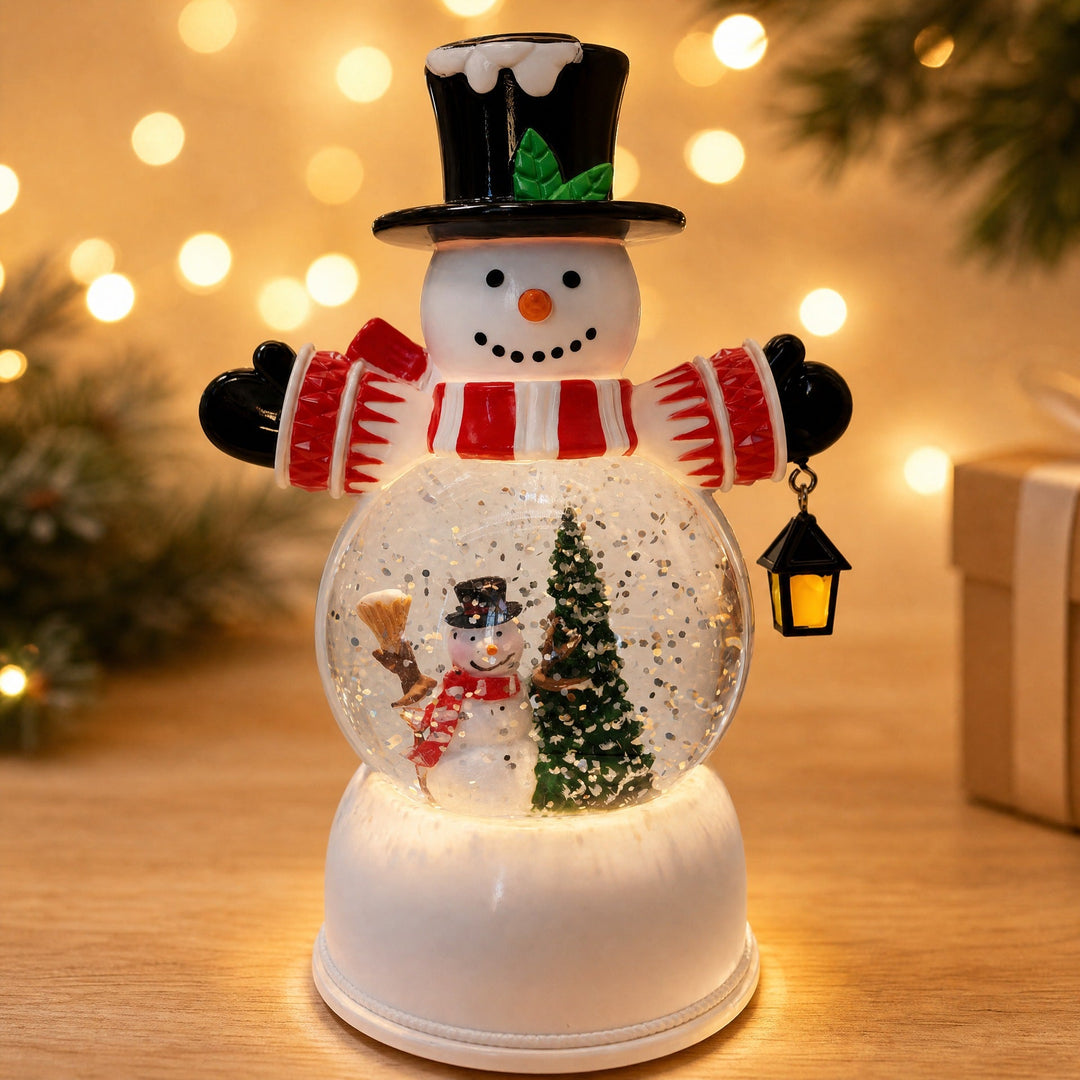 Funny Santa Claus Snow Globe Figure